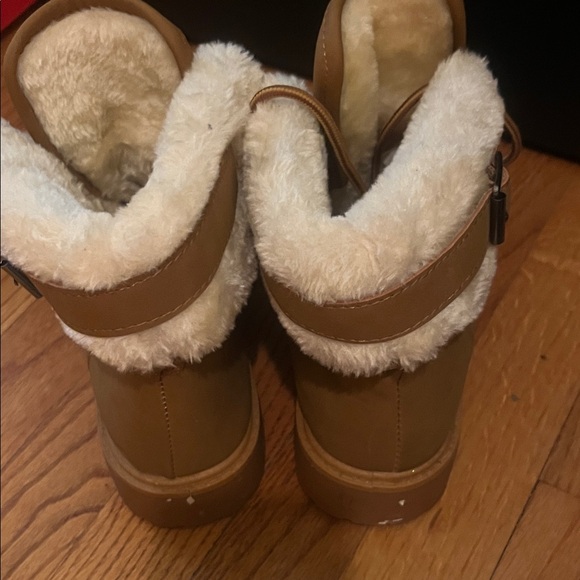 Brown Faux Fur Lined Boots - Picture 3 of 3